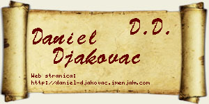 Daniel Đakovac vizit kartica